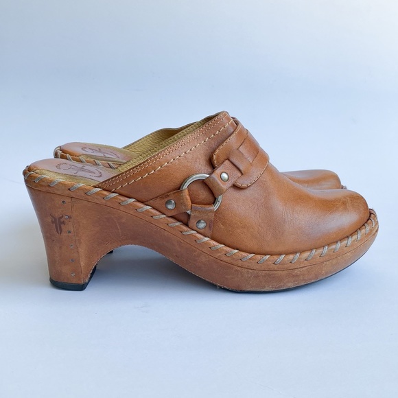 Genuine Leather FRYE Clog Mules Sandals EUC, 7M - Picture 9 of 12